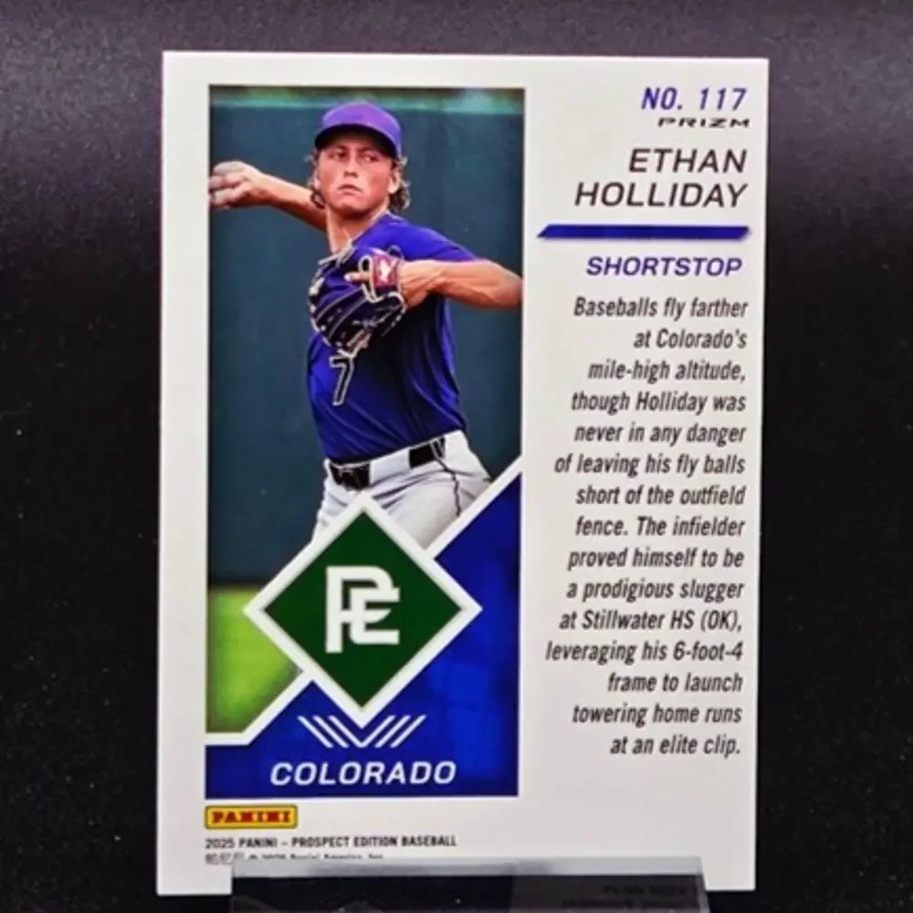 Ethan Holliday Crusade Red Ice National Team Foil Colorado Rockies Top Prospect